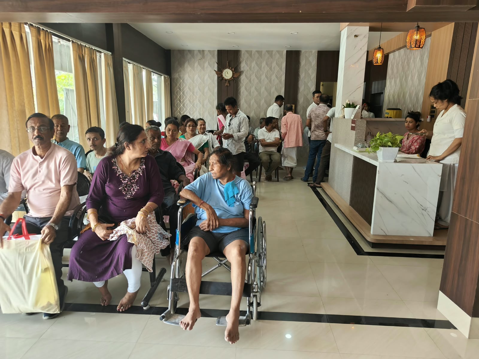 Waiting area, Holy City Clinic